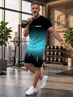 🔥Men's Gradient Fitness 2-Piece Set
